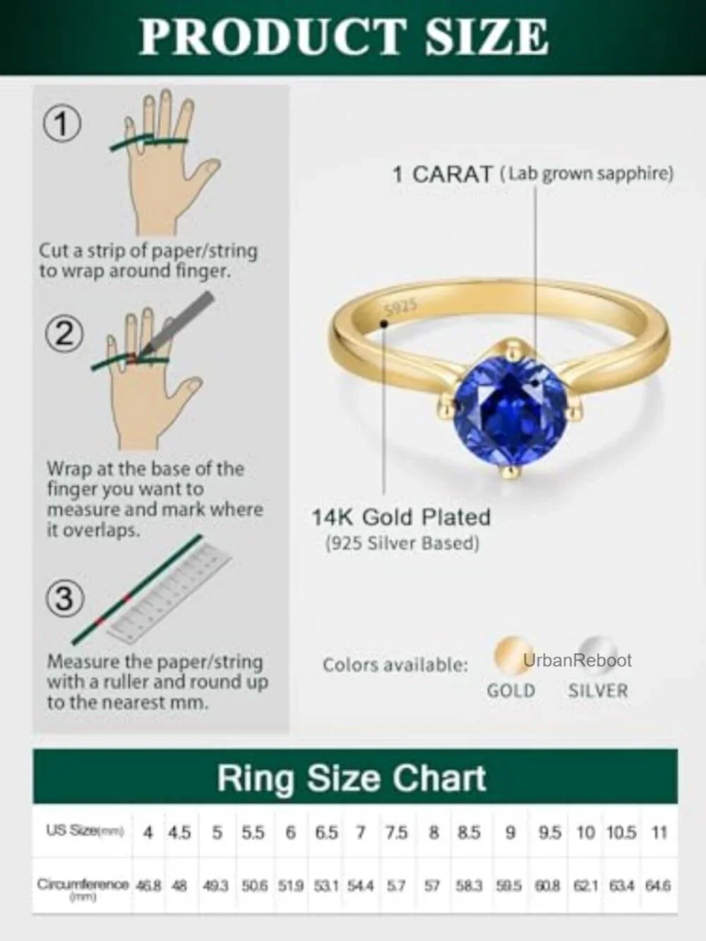 925 Sterling Silver Moissanite Diamond Ring Promise Engagement Band Women Size
